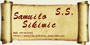 Samuilo Sikimić vizit kartica